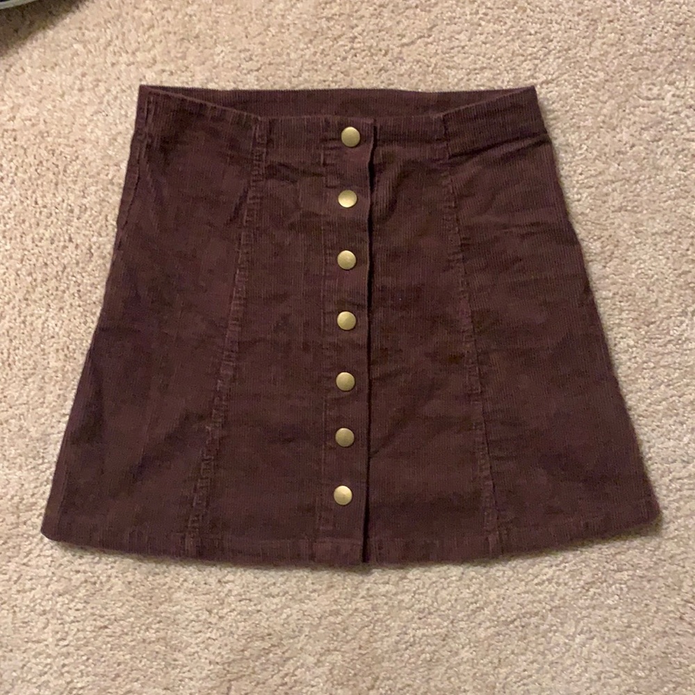 Corduroy Mini Skirt
